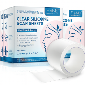 2 parches de silicona para cicatrices de Rostro y Cuerpo
