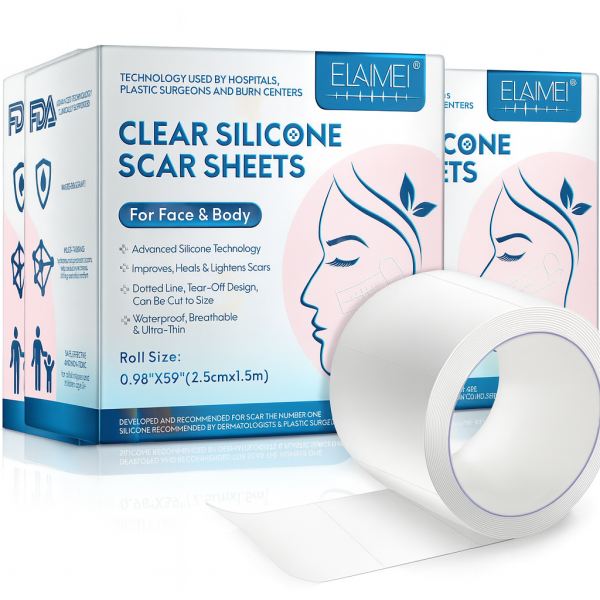 2 parches de silicona para cicatrices de Rostro y Cuerpo